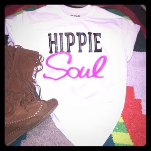 Hippie Soul white black & hot pink various sizes